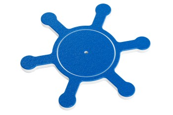  HDPE Steering Wheel - 'boat' - BLUE - no hardware