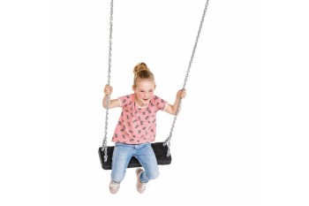 Extra LARGE 'curve xl' Rubber swing seat for Adults and Children KBT Swing with Galvanised Chains 2m long 