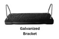  Medium Rubber Swing Seat  ‘curve’ with GALVANIZED brackets KBT (Commercial grade / metal insert)