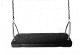 Medium Rubber Swing Seat  ‘curve’ with Stainless Steel Brackets & Heavy Duty Plastic Coated Chains