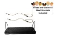 Extra LARGE 'curve xl' Rubber swing seat KBT swing seat with Adjustable rope set 