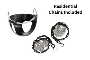 Infant Swing Half Bucket with plastic coated Chains