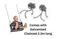  Rubber Baby Curve Swing seat With 5mm Galvanised chain set 2.3m long