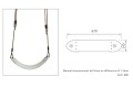 Moulded Strap Swing  LUMINOUS with Adjustable ropes ( wraparound swing ) 
