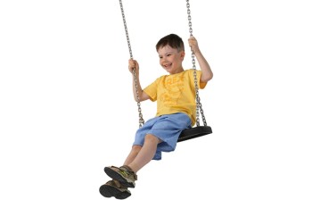 ‘PURE’ Rubber Swing Seat With 5mm Galvanised Chains 2m Long