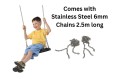 ‘PURE’ Rubber Swing Seat With 6mm Stainless Steel Chains 2.5m Long