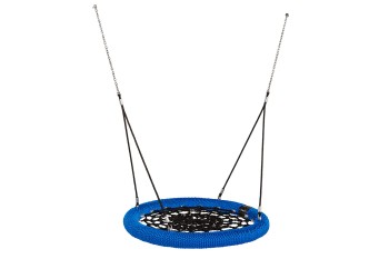 Nest Swing Round Birdie 'Commercial' 1m  Black, Blue and Black