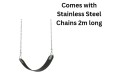 Slash Proof Strap Seat (Stainless Steel) with 6mm Stainless chain 2m - commercial use