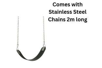 Slash Proof Strap Seat (Stainless Steel) with 6mm Stainless chain 2m - commercial use