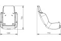 Special Needs Adaptive Disability Swing Seat with Chainset  - ANTHRACITE