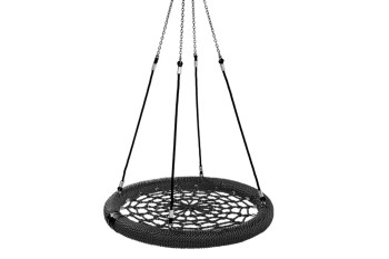 Nest Swing Birdie Commercial 1.2m Black/Black – Single Point Fixing