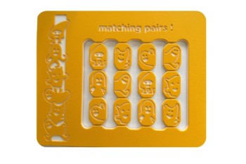 Sensory Panel ‘Matching Pairs’ Yellow , Play Panel HDPE