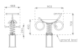 Bike Spring Rocker  (Inground or flat anchor) stainless steel + natural timber