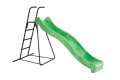 1.2m high slide ‘Yulvo’ and ladder free standing kit with water feature - LIME