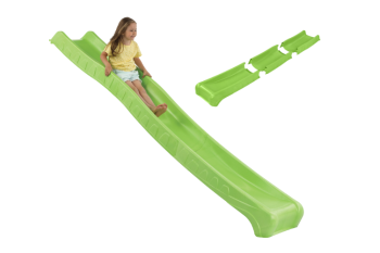 “Rocli” 1.5m high standalone slide with water feature - LIME GREEN