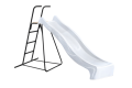 1.2m high slide ‘reX’ and ladder free standing kit with water feature - WHITE