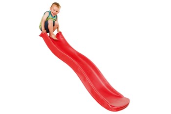 0.9m “Tweeb” high standalone slide with water feature - RED