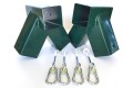 DIY Swing Set Construction Kit Oblique for a Double swing frame - swing  corners and hooks