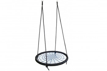 Nest Swing  Round BLACK/BLUE With Ropes (sensory swing)