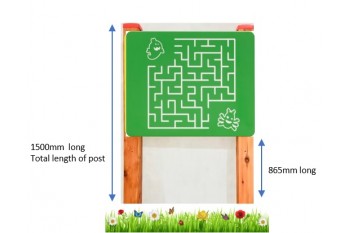 1.5m Sensory Panel LABYRINTH with Timber Frame, Play Panel HDPE