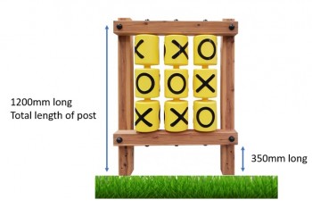1.2m - Tic Tac Toe with Timber Frame