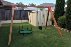 metal swing set frame only