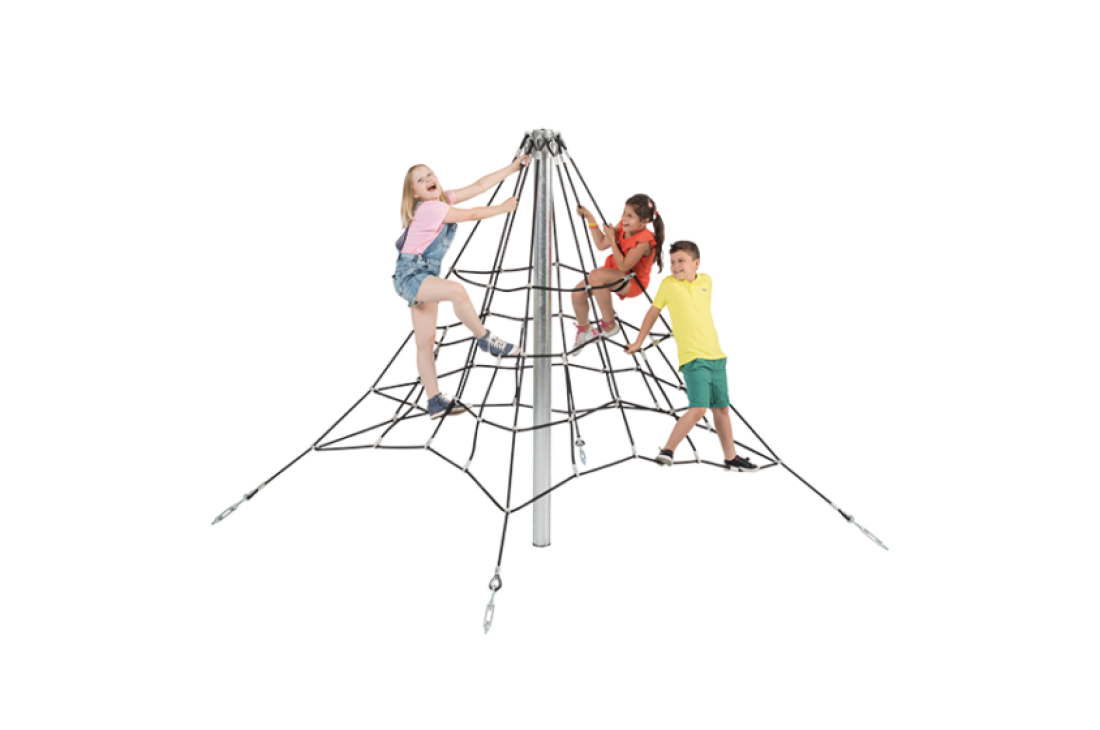 Special Needs Play Equipment Pyramid Net Climber Commercial Grade 2.0m 