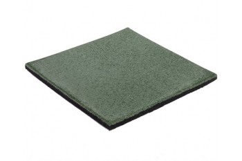 Green 25mm Rubber Soft fall Tiles (1 Tile)