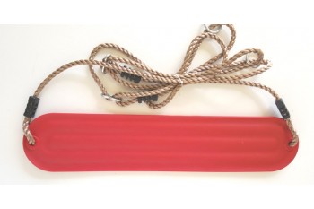 Moulded Strap Swing 'Red' with Adjustable ropes