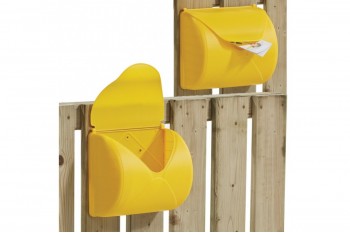 Plastic Letter Box Yellow