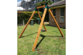 Single Swing Frame Free-Standing Residential  90 X 90 Cypress Timber