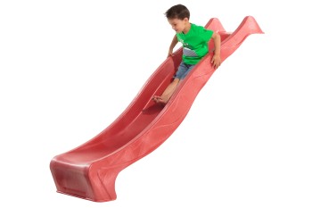 1.2m high slide ‘reX’ with water feature attachment - RED