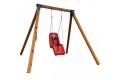 SINGLE Swing Frame Free-Standing Residential Swing set 90 X 90 Cypress Timber