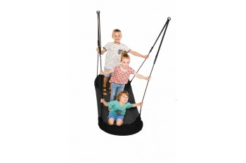 Nest Swing ‘Grandoh’ with adjustable Ropes  (sensory swing) Black